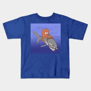 Riding the Shark- The Cancer Battle Kids T-Shirt